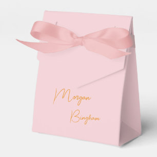 Ballotins Monogramme minimaliste rose script