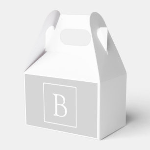 Ballotins Monogramme simple gris clair
