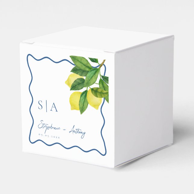 Ballotins Monogrammes Citrus citron, Mariage frontalier de l (Verso)