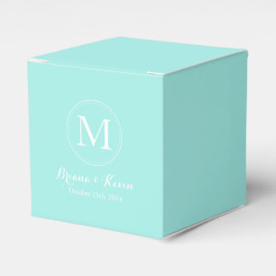 Ballotins Monogrammes de couleur bleue personnalis