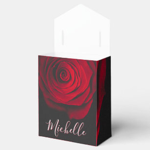 Ballotins Monographie personnalisée rouge rose vintage photo