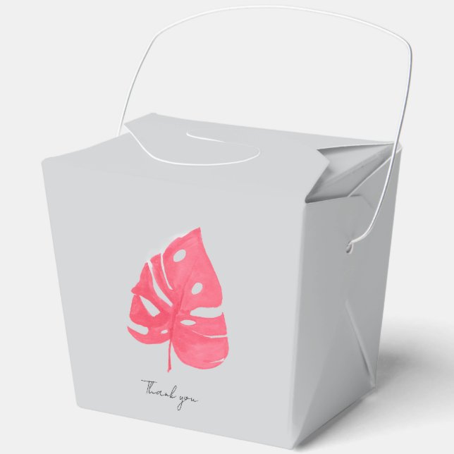 Ballotins Monstera favor box (Recto)