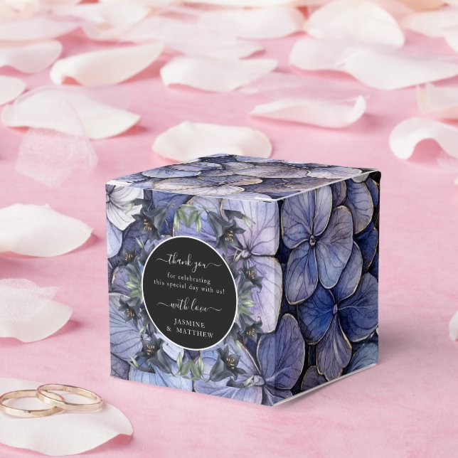 Ballotins Moody Black Floral Classic Thank You Chic Wedding (Mariage)