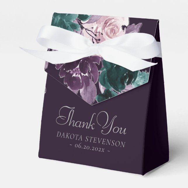 Ballotins Moody Boho | Eggplant foncé violet Merci Turquoise (Verso)