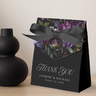 Ballotins Moody Gothique Purple Floral Mariage Merci
