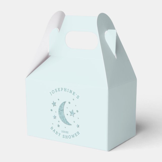 Ballotins Moon Star Thème Baby shower Mint (Verso)