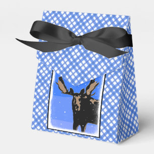 Ballotins Moose en hiver - Art original de la faune