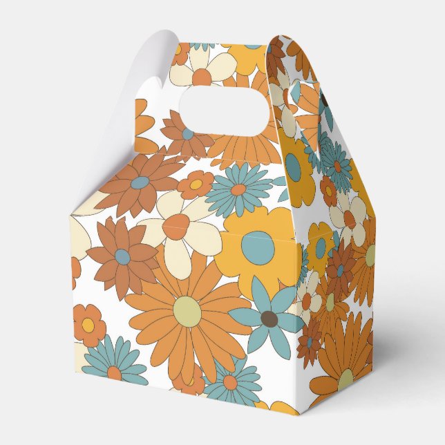 Ballotins Motif à fleurs rétro coloré (Verso)