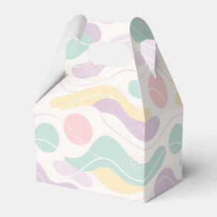 Ballotins Motif Abstrait Sans Couture Pastel Vagues et Cercl