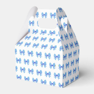 Ballotins Motif arc en vichy bleu blanc