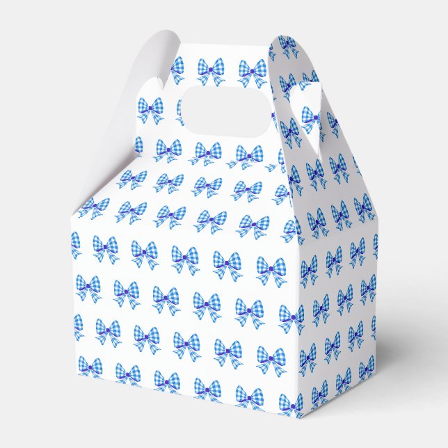 Ballotins Motif arc en vichy bleu blanc (Verso)