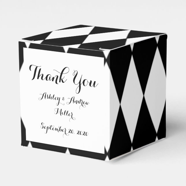Ballotins Motif arlequin noir blanc (Verso)