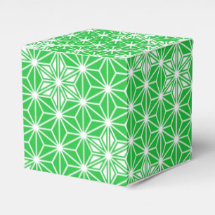 Ballotins Motif Asanoha japonais - vert jade