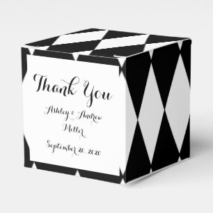 Ballotins Motif blanc noir de harlequin