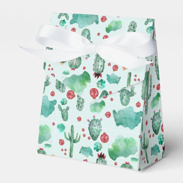 Ballotins motif cactus et ladybug - arrière - plan bleu clai (Verso)