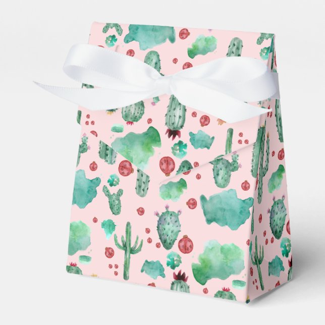 Ballotins motif cactus et ladybug - arrière - plan rose clai (Verso)