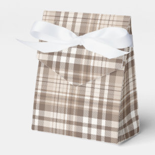 Ballotins Motif carreau tartan ton terre neutre