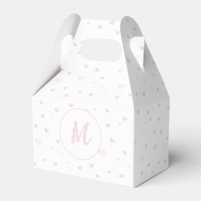 Ballotins Motif Coeur rose Fille Romantique Monogramme (Verso)