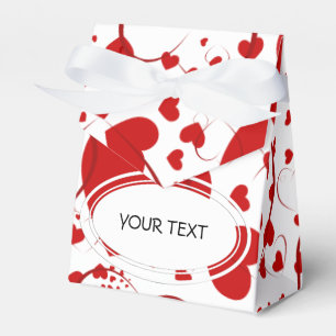 Ballotins Motif - Coeurs pour l'amour rouge + votre couleur 