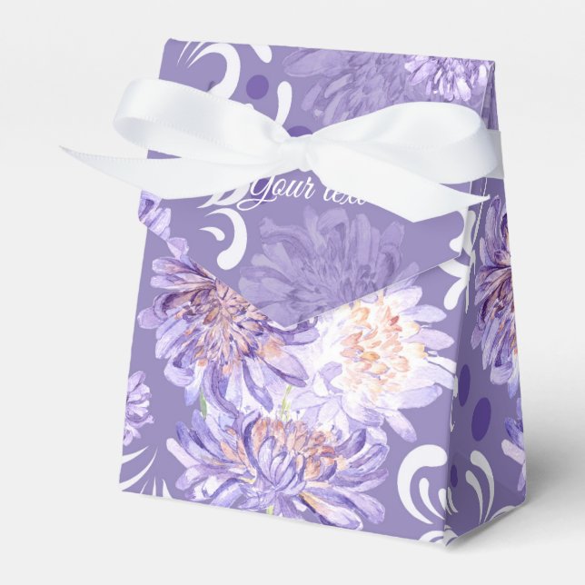 Ballotins motif d'aquarelle des fleurs de prairie (Verso)