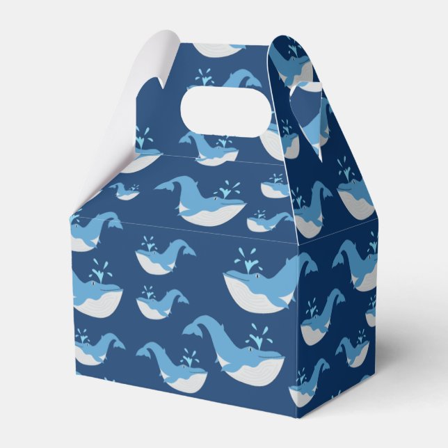 Ballotins Motif de baleines de l'océan bleu profond (Verso)