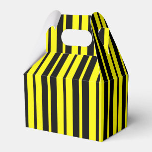 Ballotins Motif de bandes verticales noires jaunes
