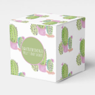Ballotins Motif de cactus à l'aquarelle Fête d'anniversaire 