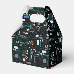 Ballotins Motif de carte de circuit informatique