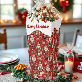 Ballotins Motif de casse-noisettes rouges Noël enneigé