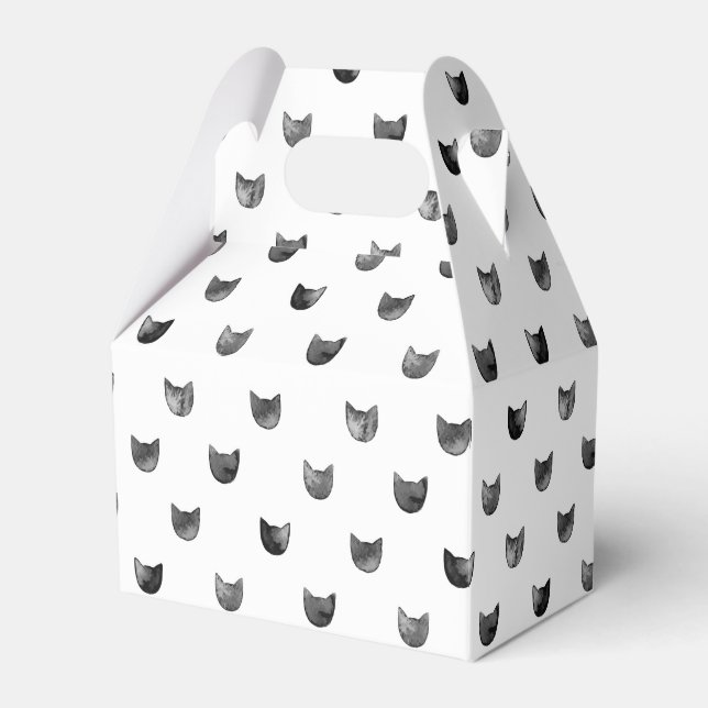 Ballotins Motif de chats chic noir et blanc (Verso)