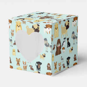 Ballotins motif de chiens arrière - plans bleu clair.