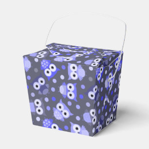 Ballotins Motif de chouette coloré bleu mignon
