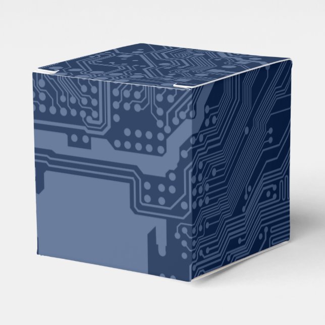 Ballotins Motif de circuit Geek bleu (Verso)