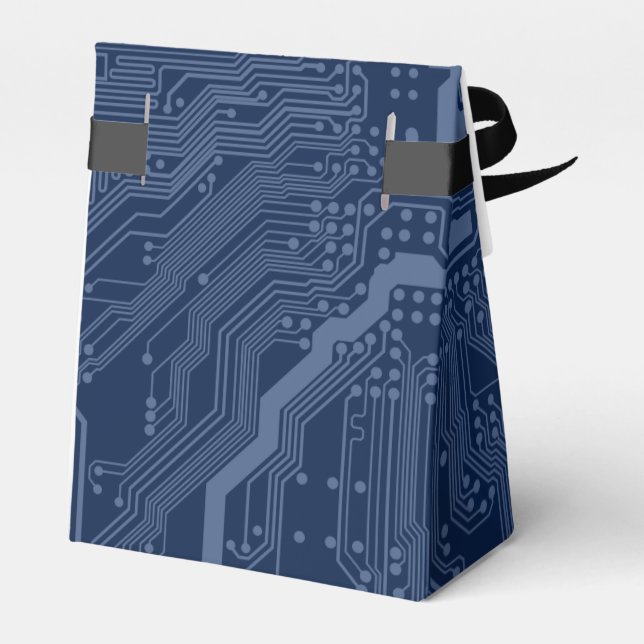 Ballotins Motif de circuit Geek bleu (Arrière)