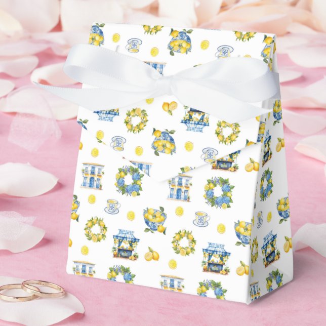Ballotins Motif de citron d'été méditerranéen (Mariage)