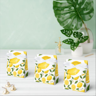 Ballotins Motif de citron frais avec feuilles et fleurs