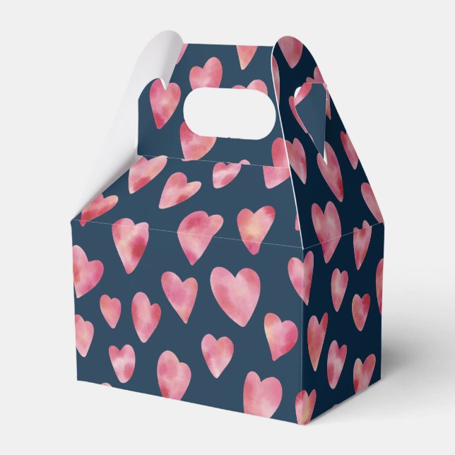 Ballotins Motif de coeur rose foncé (Verso)