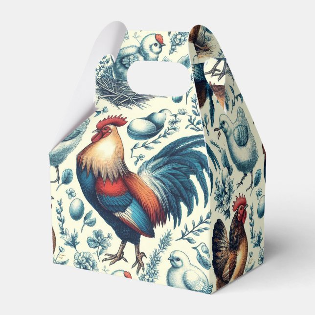 Ballotins Motif de coq de ferme Retro (Verso)