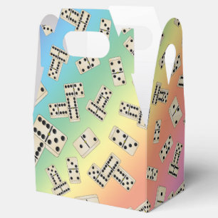 Ballotins Motif de domino d'arc-en-ciel d'amusement