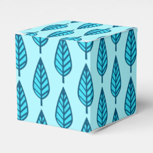 Ballotins Motif de feuille de hêtre - Nuances de bleu ciel