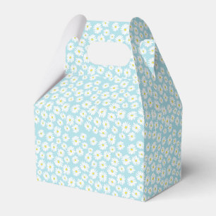 Ballotins Motif de fleur de marguerite blanc jaune cyan