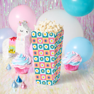 Ballotins Motif de fleurs tendance coloré rétro pour anniver