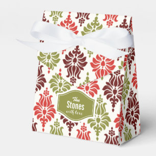 Ballotins Motif de flocon de neige de Noël rouge personnalis