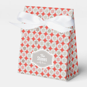 Ballotins Motif de flocon de Noël vert rouge personnalisé