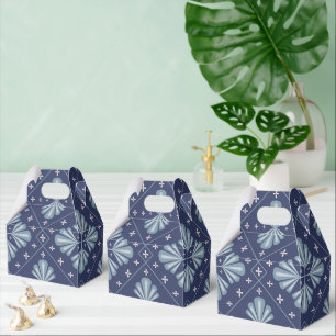 Ballotins Motif de formes géométriques bleues