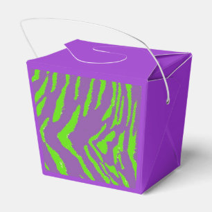 Ballotins Motif de fourrure de tigre violet et vert