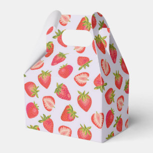 Ballotins Motif de fraise rose
