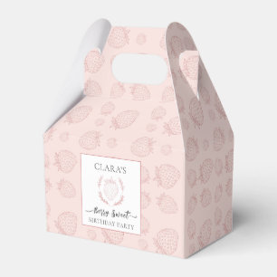 Ballotins Motif de fraise rose douce Anniversaire