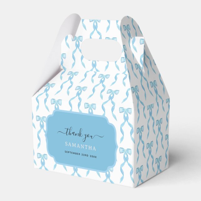 Ballotins Motif de la Bow Bleue Aquarelle (Verso)