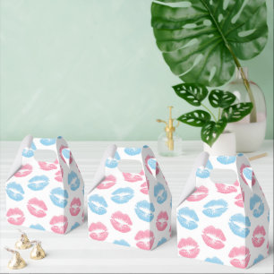 Ballotins Motif de lèvres bleues et roses, Lipstick, Baiser